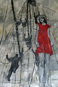 Simile (Anna Blume), 2012, Mischtechnik auf Leinwand, 150 x 100 cm